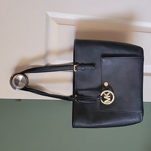 Black Michael Kors Saffiano Leather tote